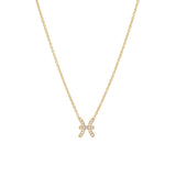 Mini Pave Zodiac Necklace