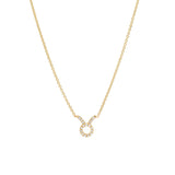 Mini Pave Zodiac Necklace
