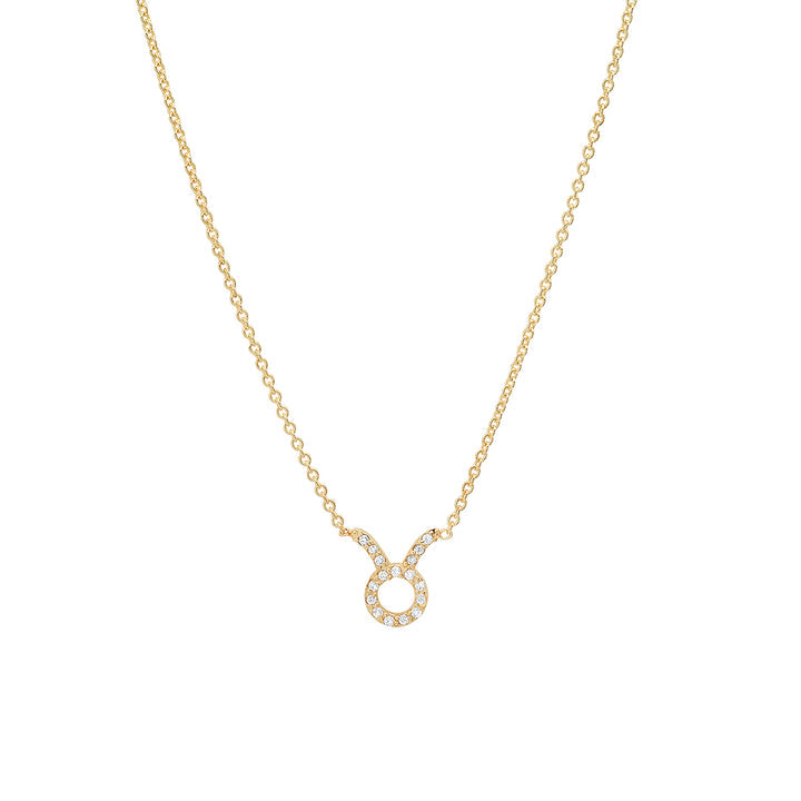 Mini Pave Zodiac Necklace