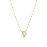 Mini Pave Zodiac Necklace